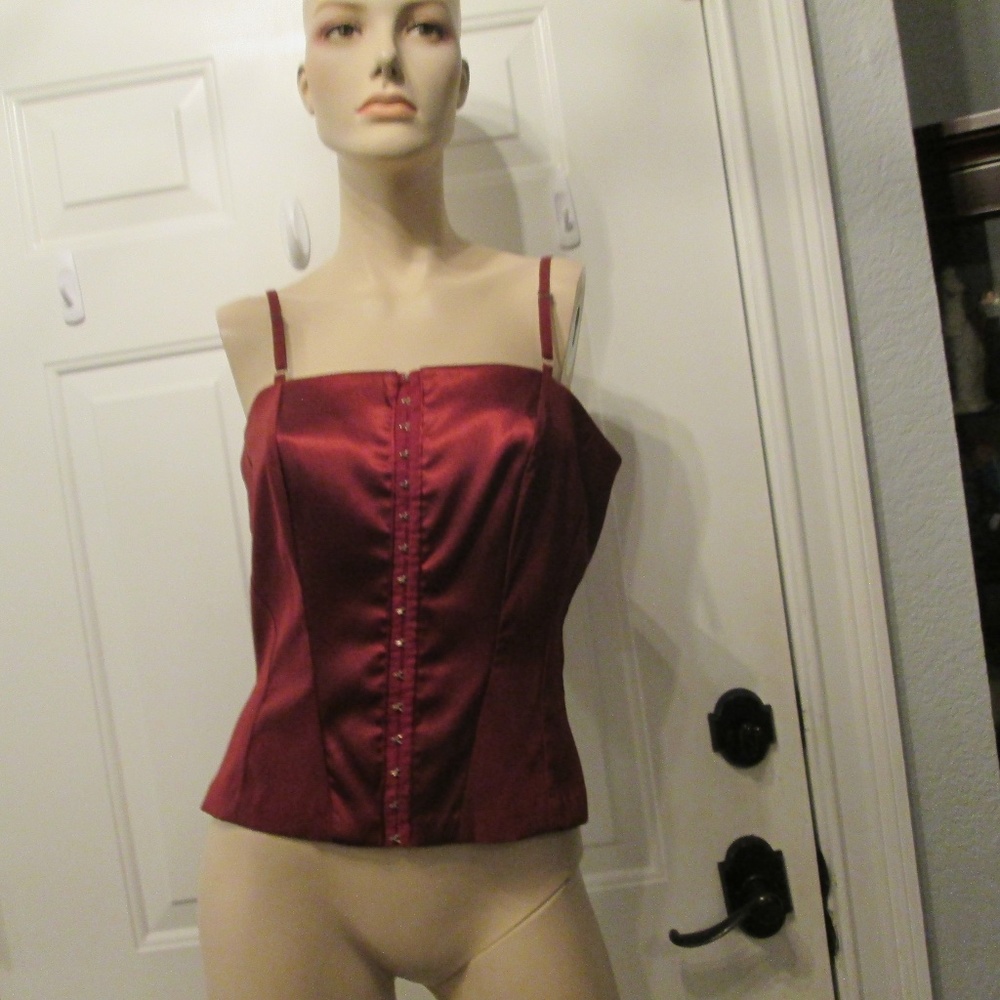 new Devan Maroon Merlot bustier  Sz 12